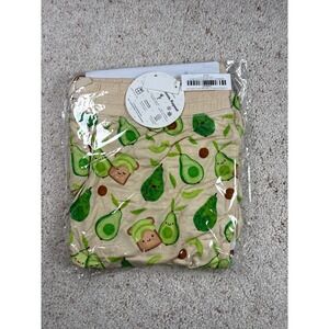 Little Sleepies Pajama Pants Women Large Tan Avocado Toast Bamboo Jogger NIB
